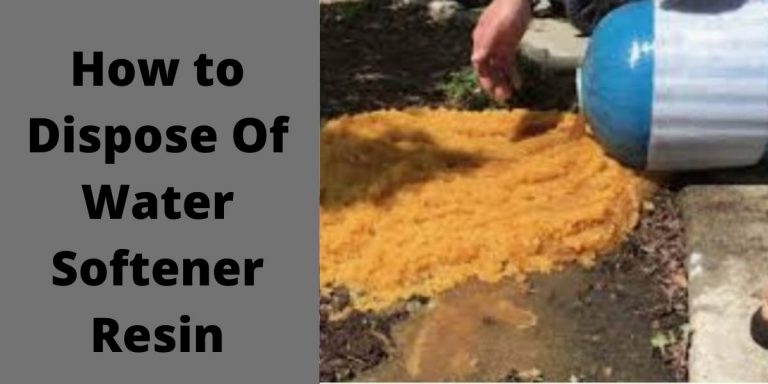 how-to-dispose-water-softener-resin